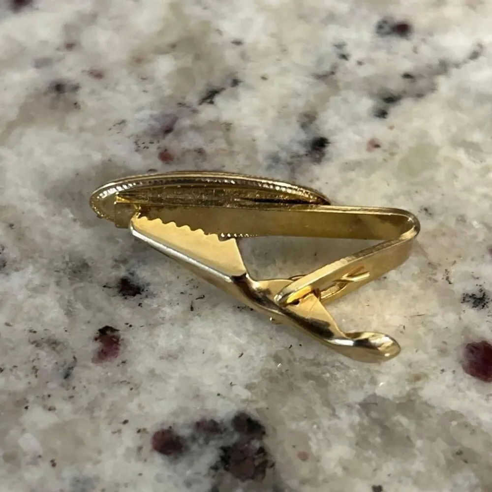 Tie Clip‎ Union Trucker Award Gold Tone H1